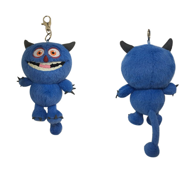 蓝色怪物钥匙扣